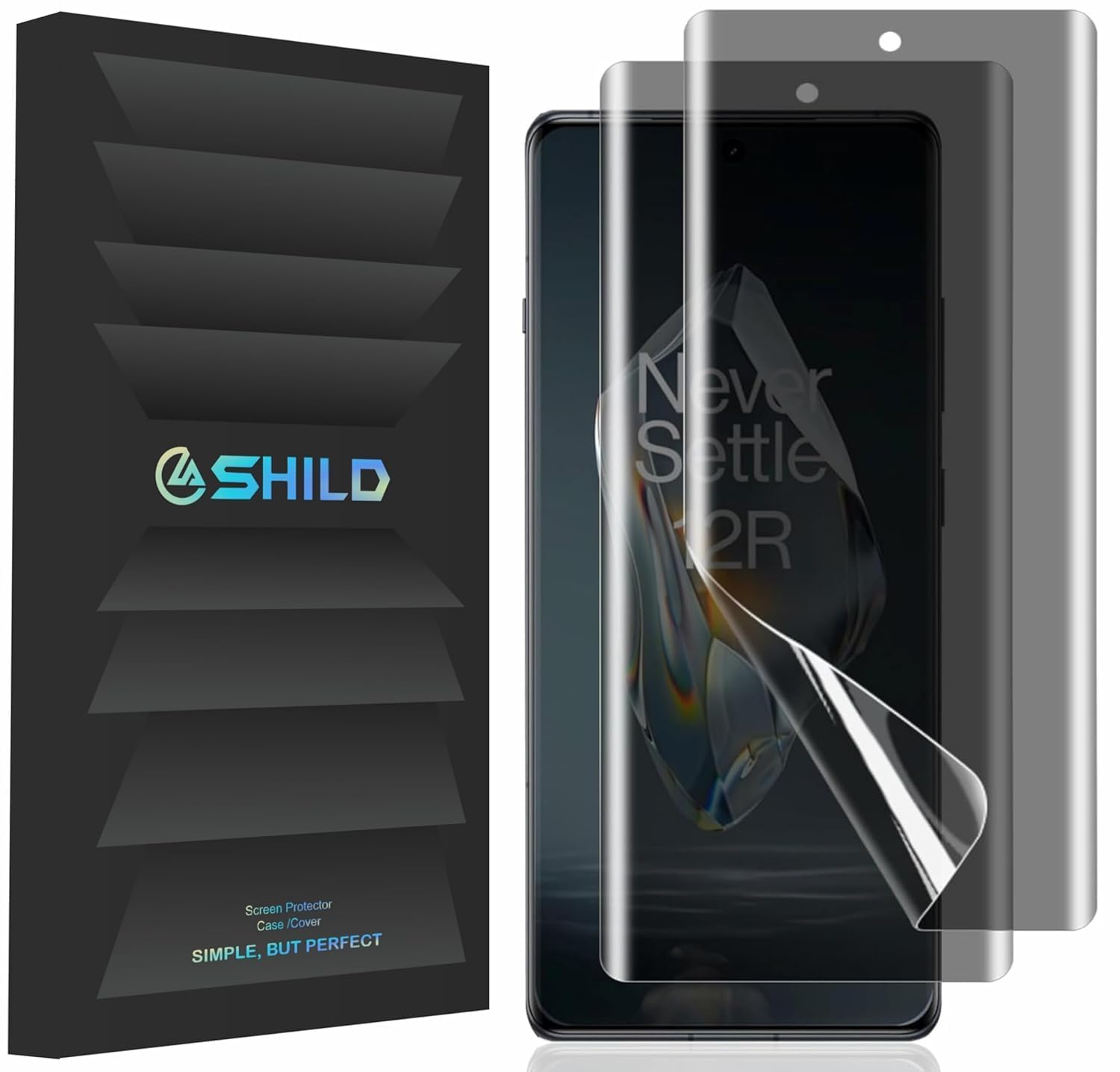 2 Pack Silicone Privacy Screen Protector for OnePlus 12
