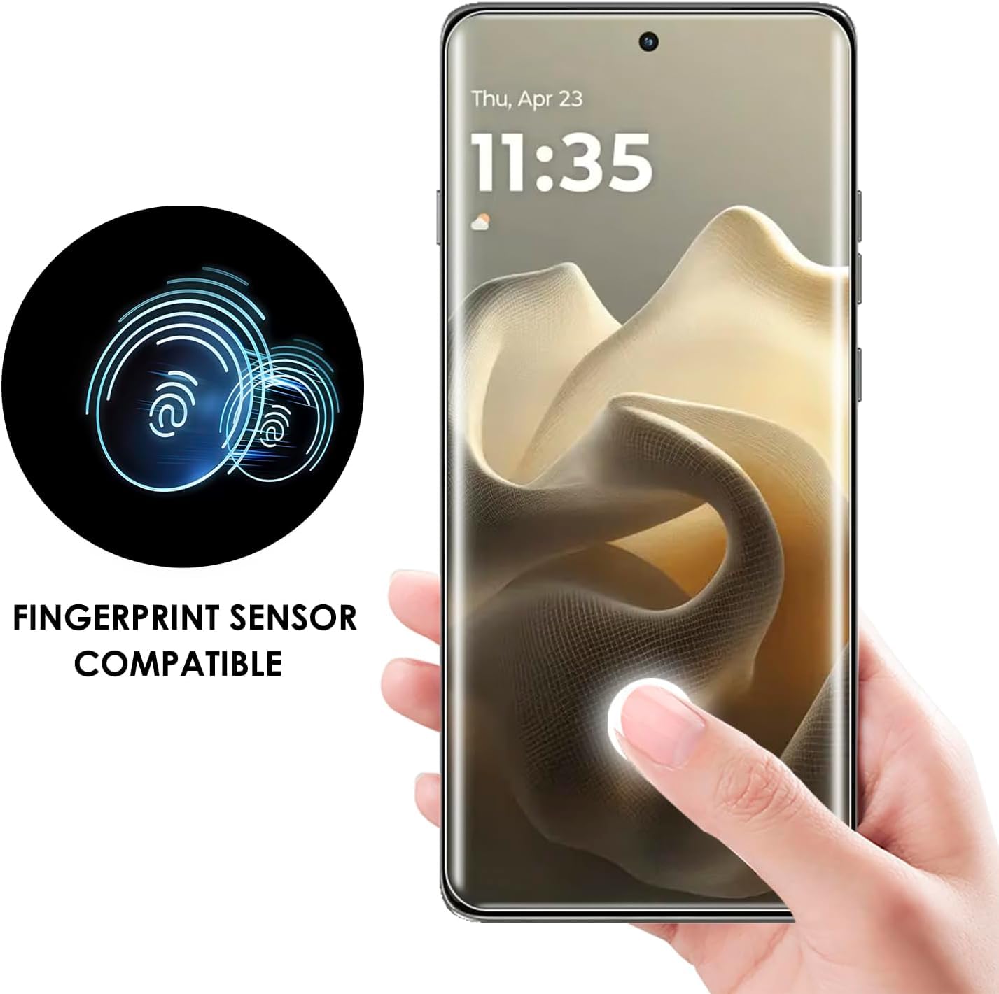 Curved UV Tempered Glass for Motorola Edge 60 Pro