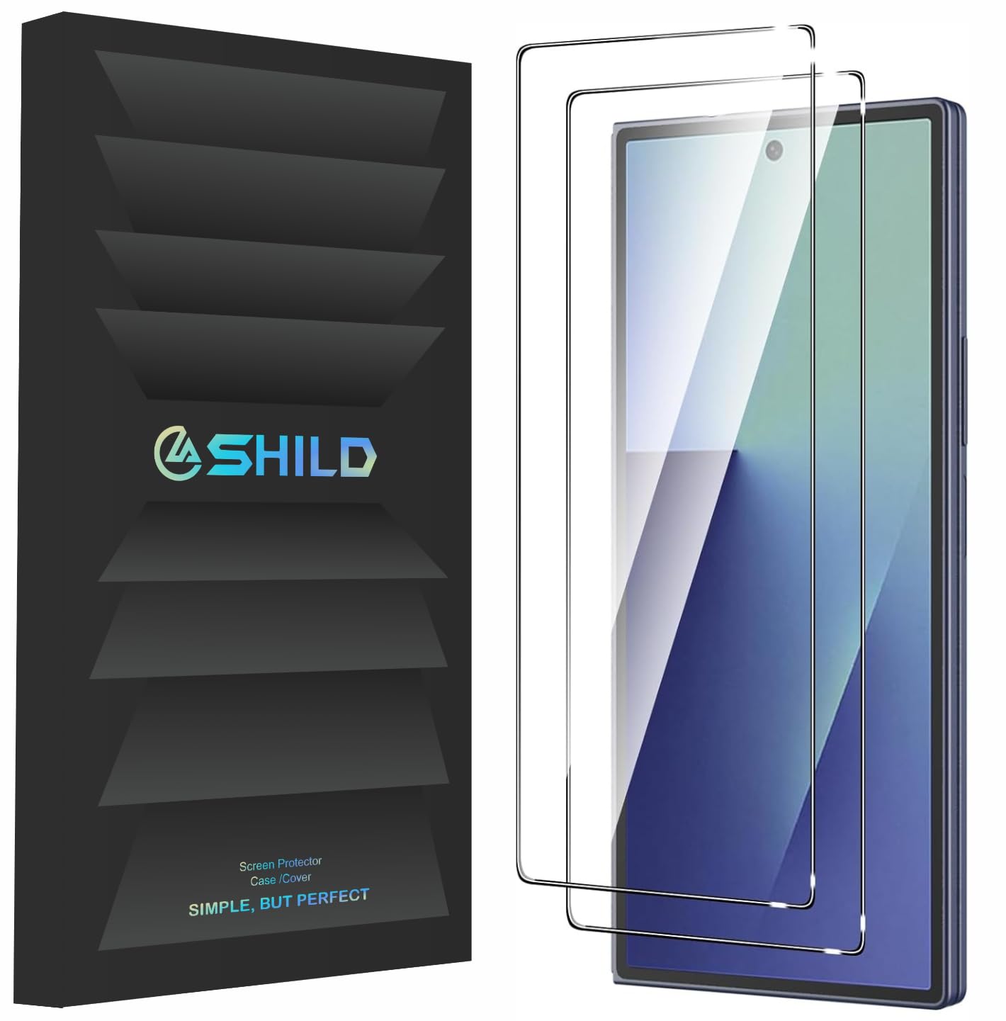 2-Pack) Tempered Glass Screen Protector for Samsung Galaxy Z Fold 7