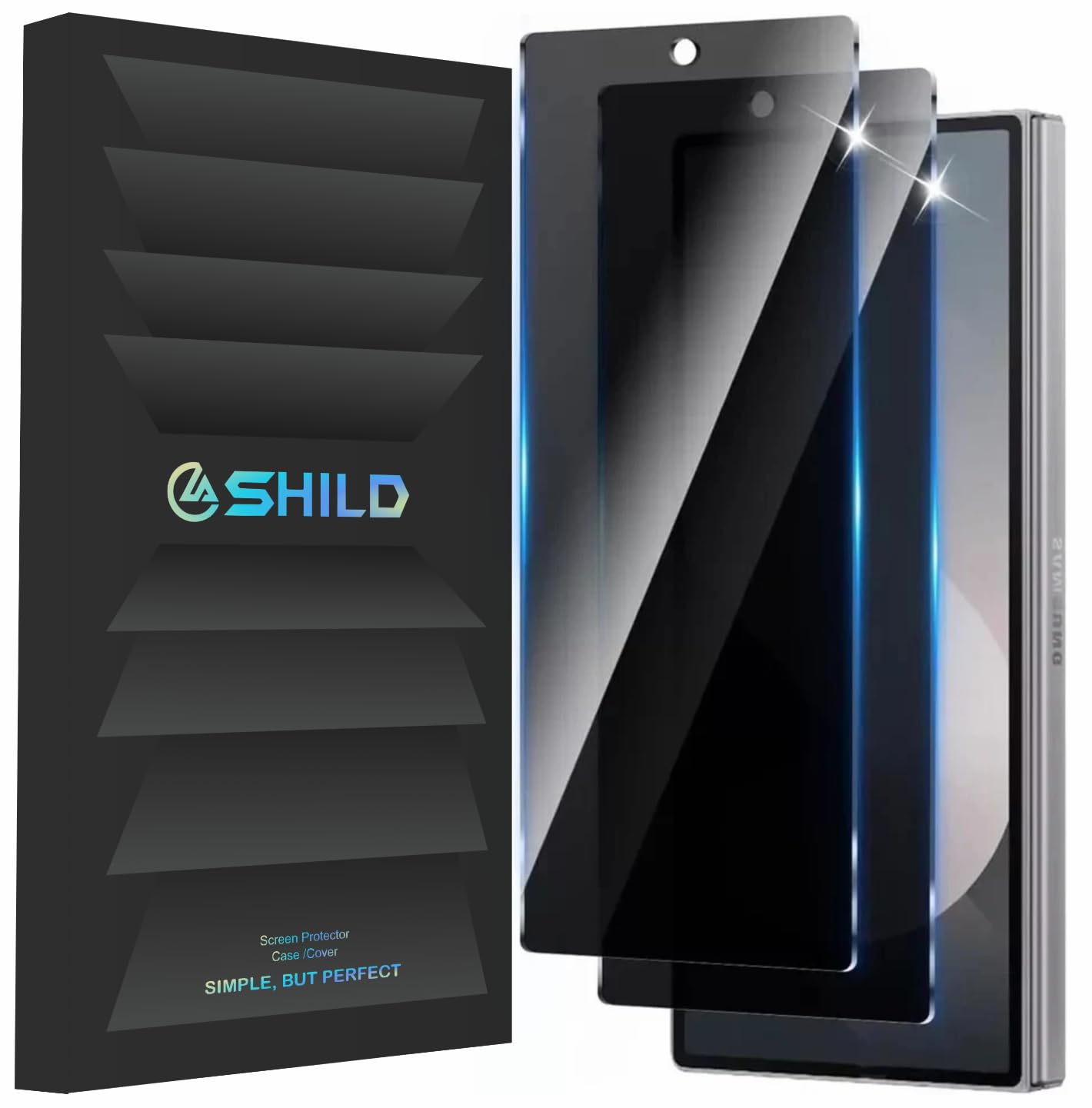 2-Pack Privacy Tempered Glass for Samsung Galaxy Z Fold 7