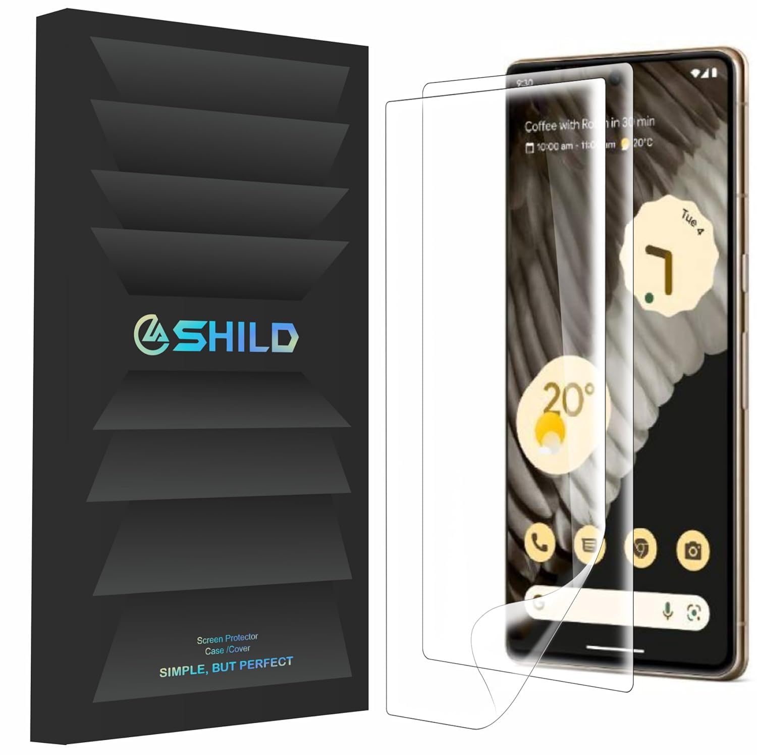 2 Pack Screen Protector for Google Pixel 7 Pro
