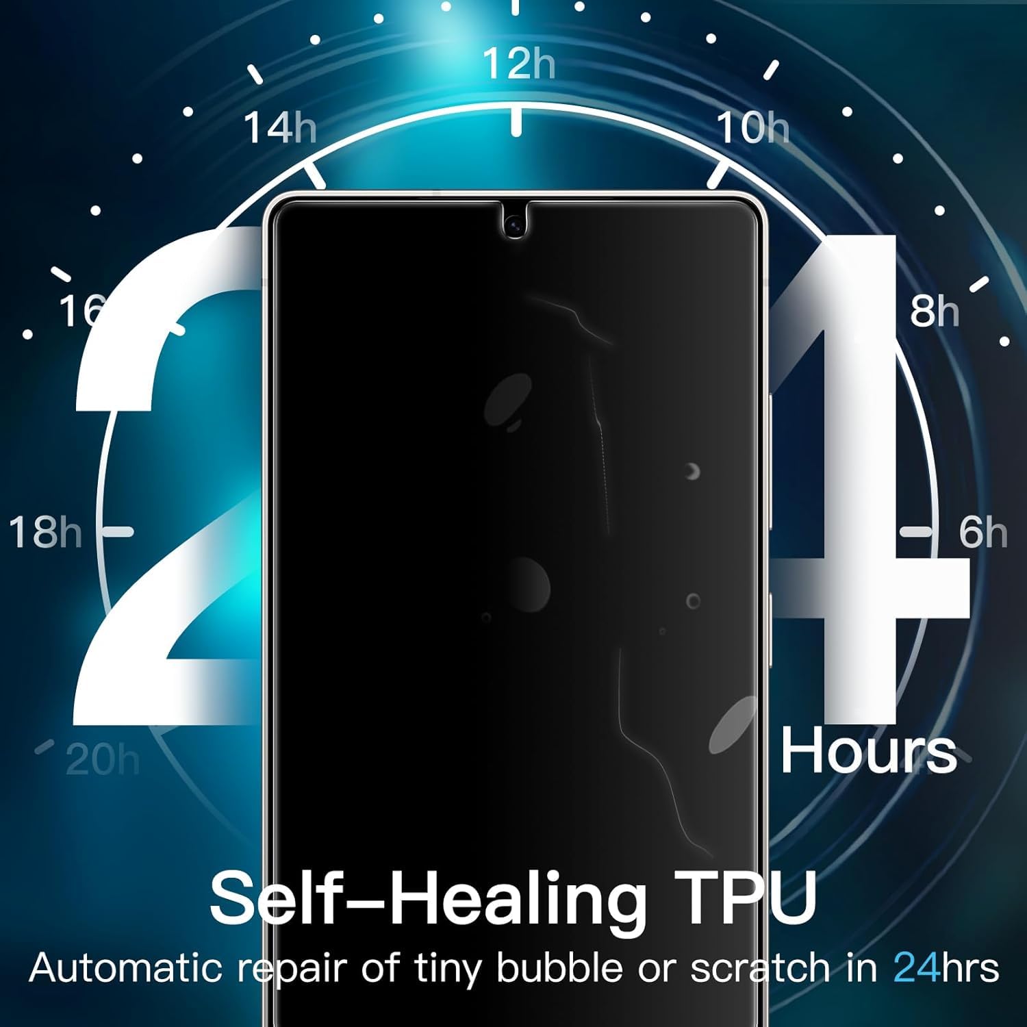 2-Pack Silicone Screen Protector for Samsung Galaxy S25 Ultra