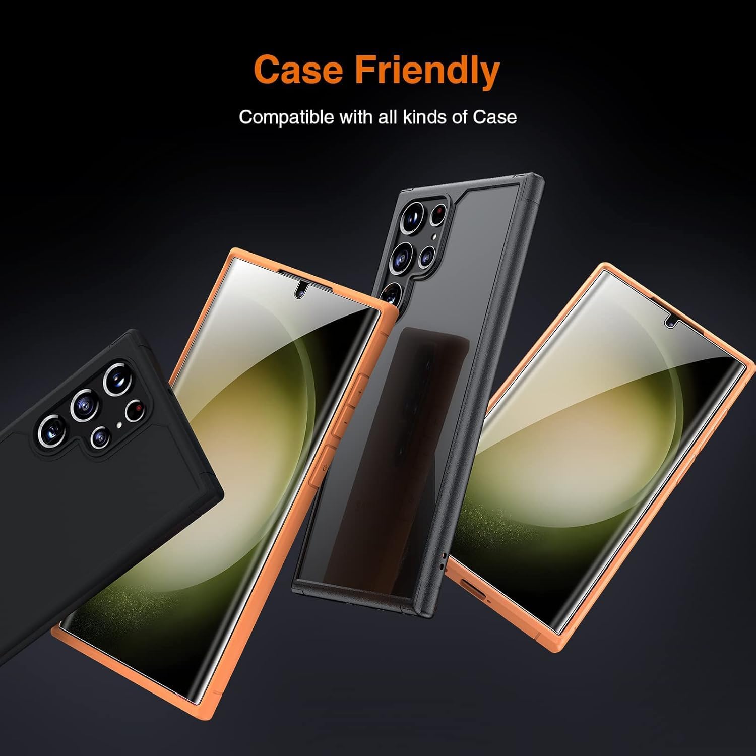 2-Pack Silicone Screen Protector for Samsung Galaxy S23 Ultra