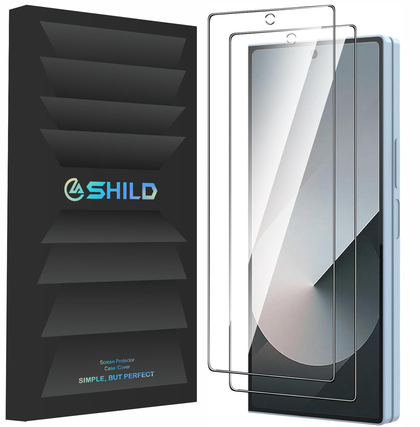 2 Pack Tempered Glass Screen Protector for Samsung Galaxy Z Fold 7