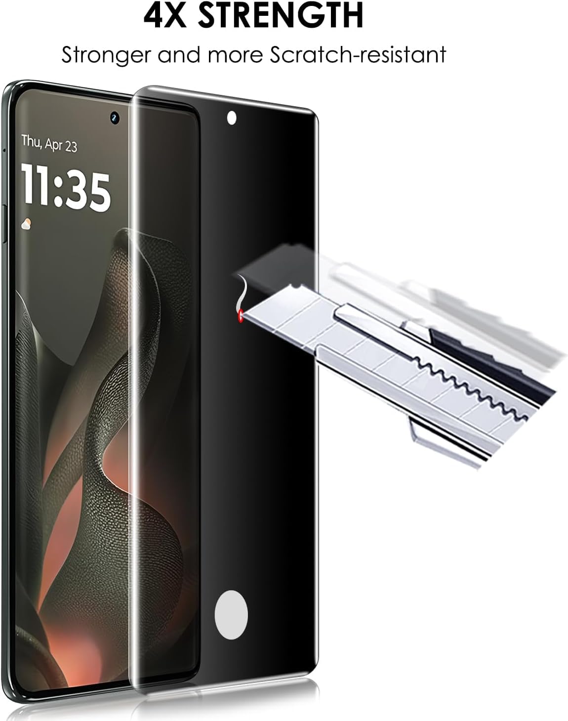 Privacy UV Tempered Glass for Motorola Edge 60 Pro