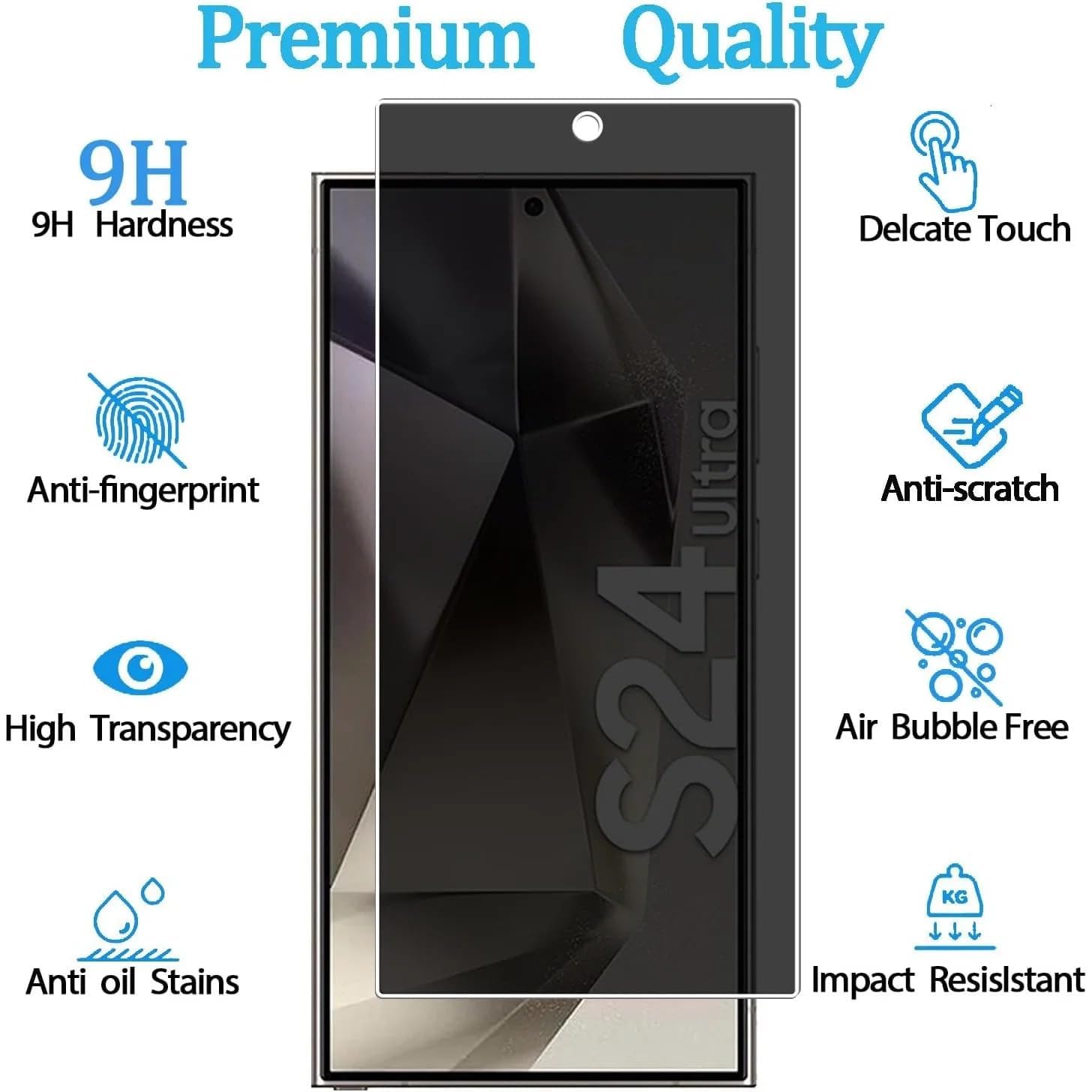 Privacy Tempered Glass for Samsung Galaxy S24 Ultra