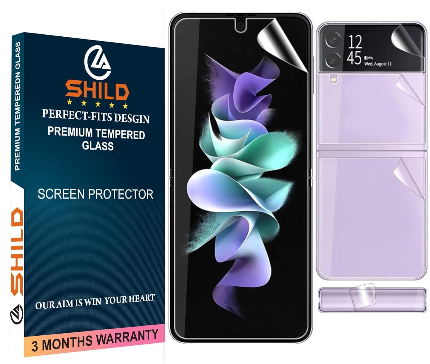 4-in-1 Flexible Screen Protector for Samsung Galaxy Z Flip 3