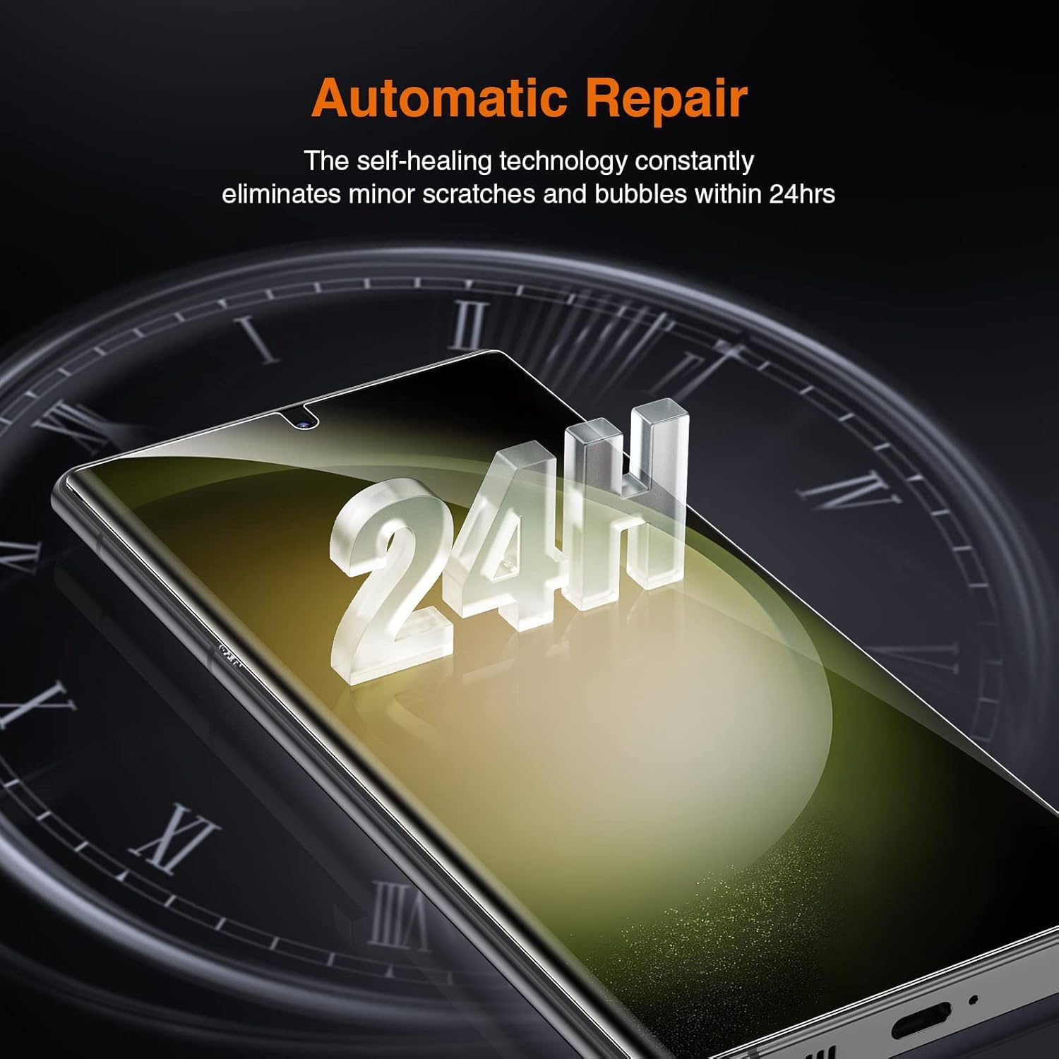 2-Pack Silicone Screen Protector for Samsung Galaxy S23 Ultra