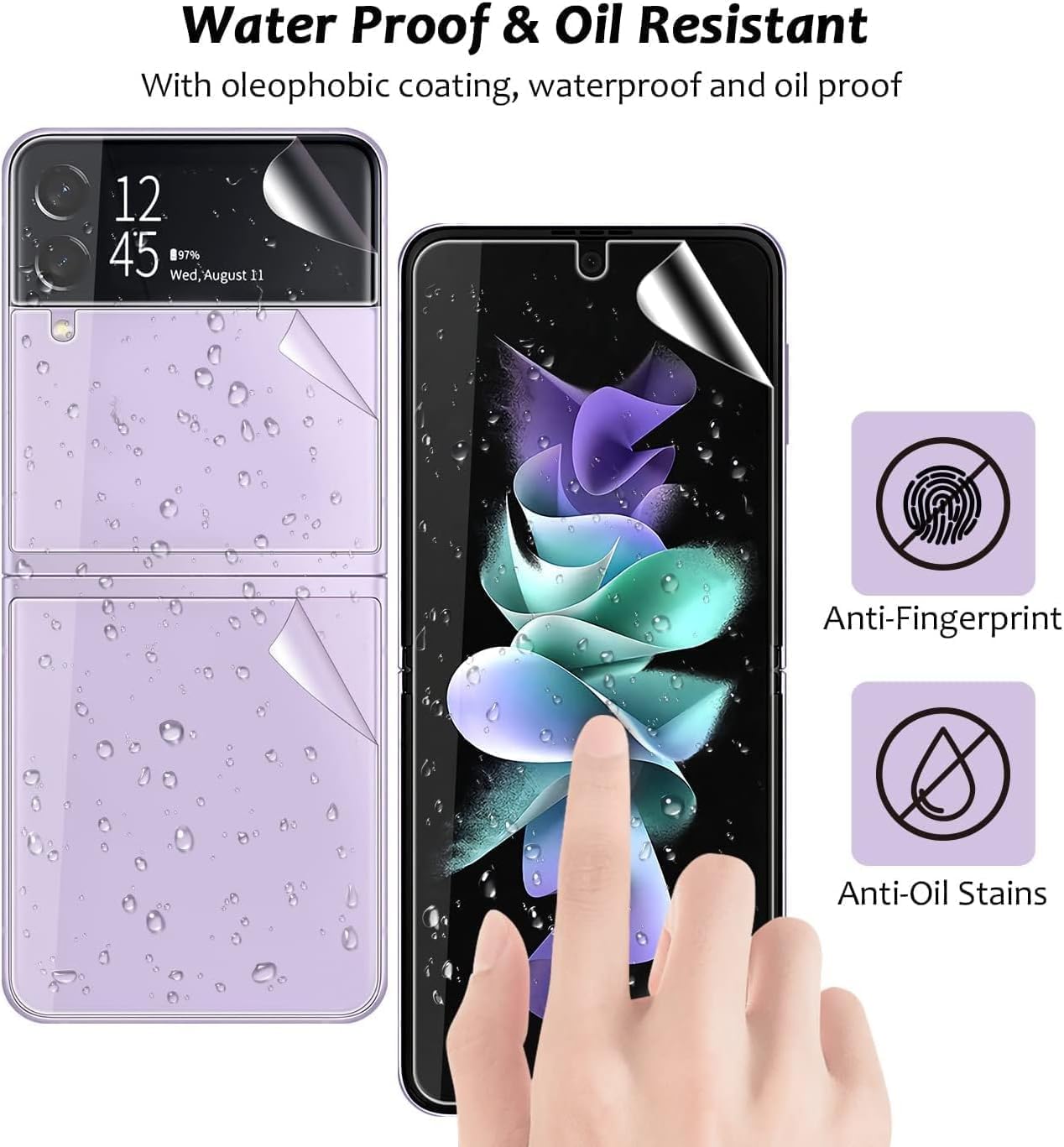 4-in-1 Flexible Screen Protector for Samsung Galaxy Z Flip 3