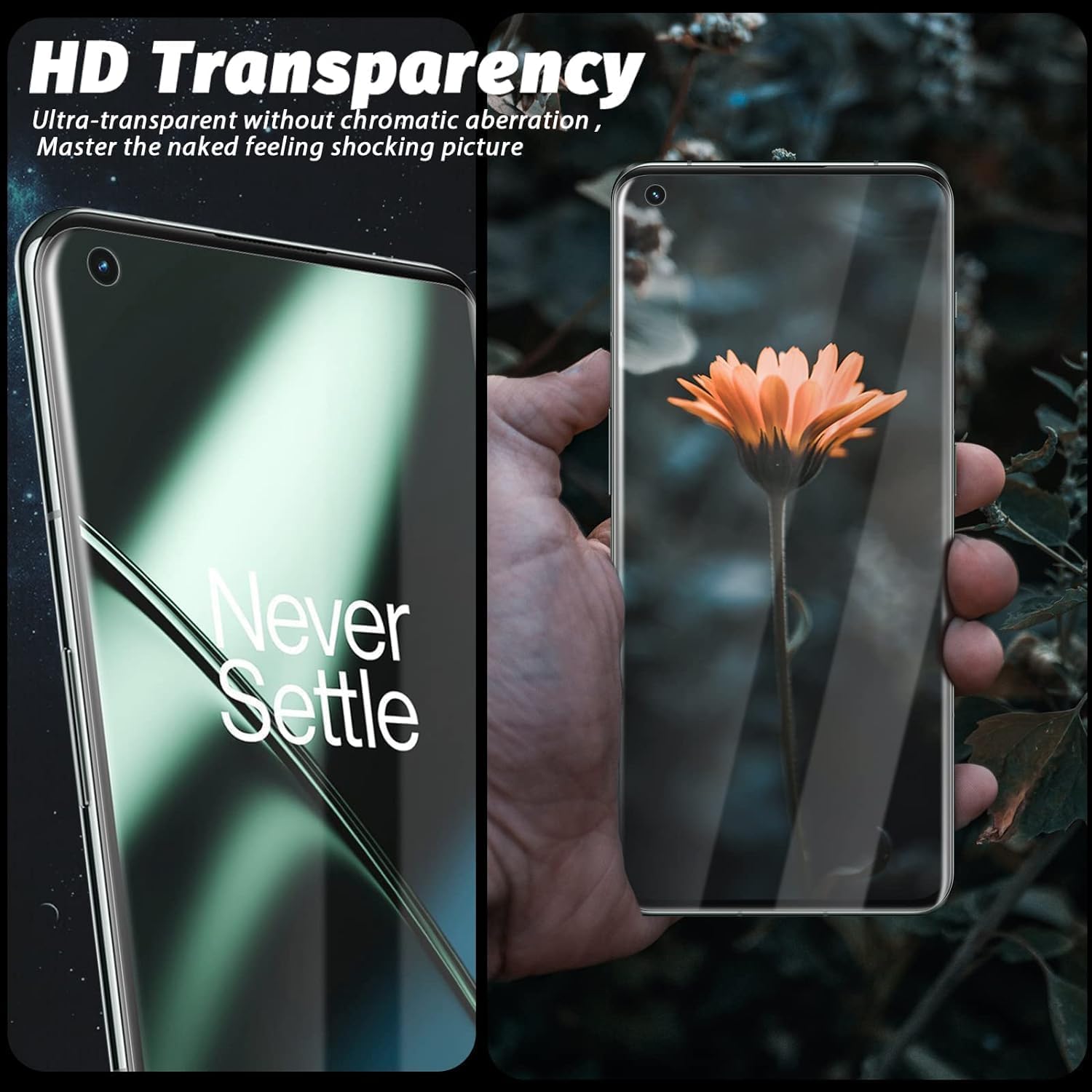 2-Pack Curved Screen Protector for OnePlus 11
