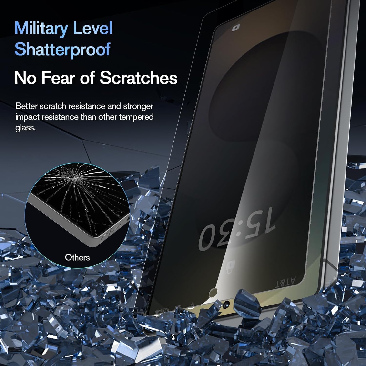 2-Pack Privacy Tempered Glass for Samsung Galaxy S25 Ultra