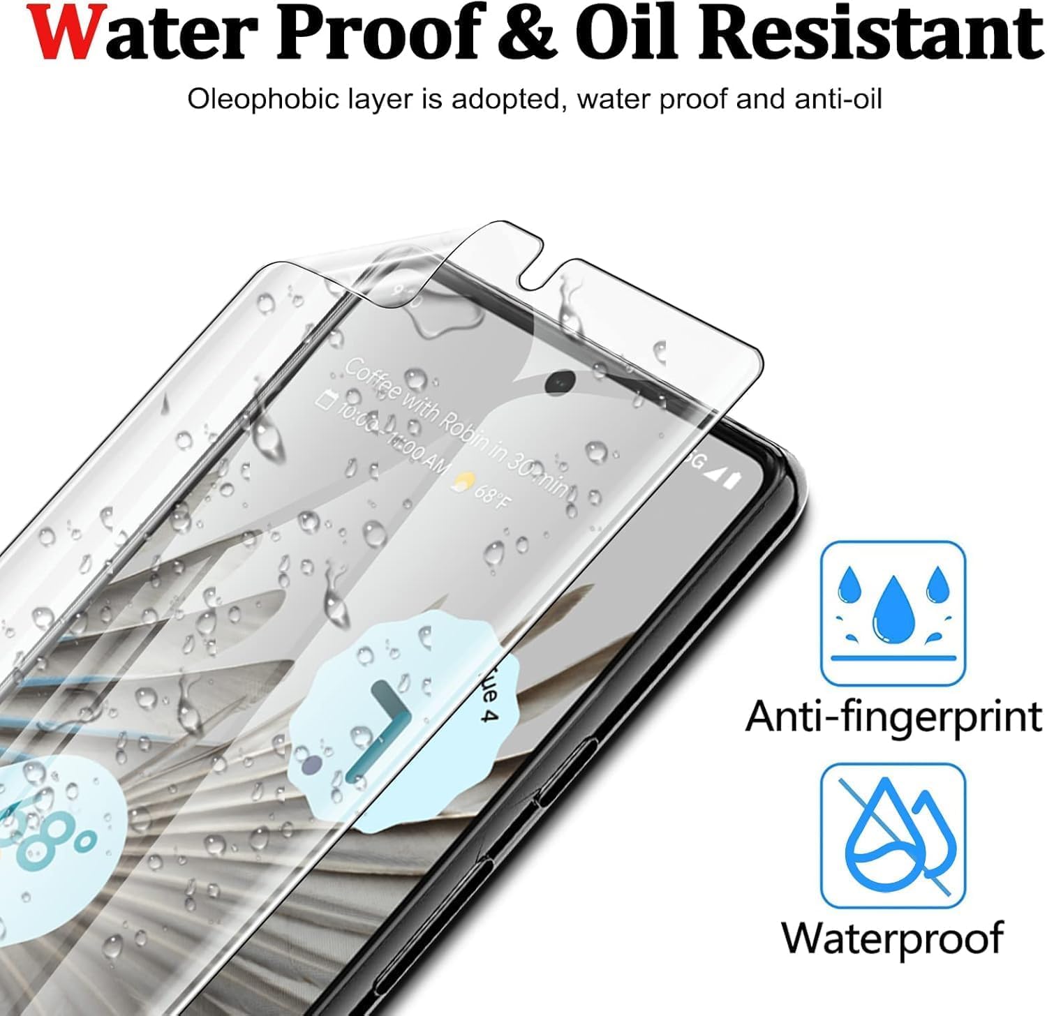 2 Pack Screen Protector for Google Pixel 7 Pro