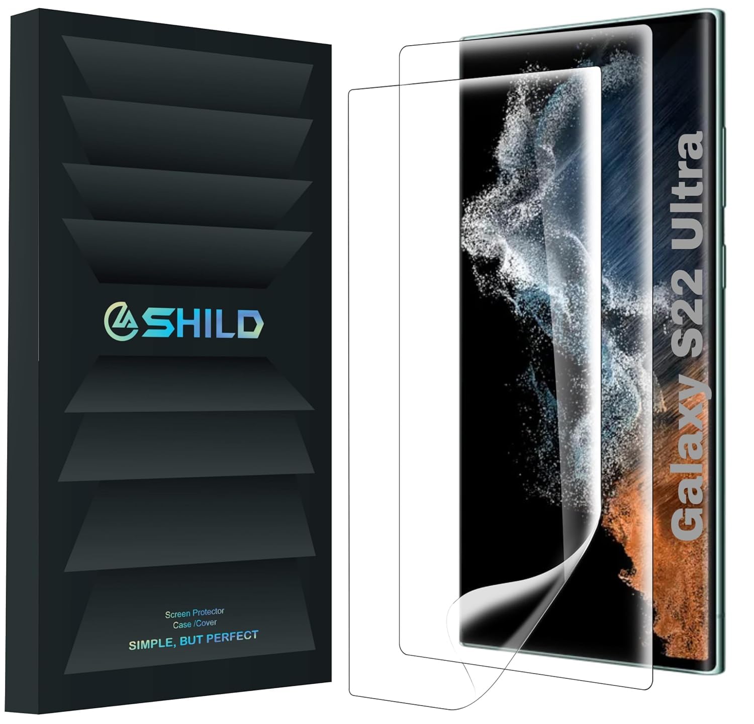 2-Pack Silicone Screen Protector for Samsung Galaxy S22 Ultra