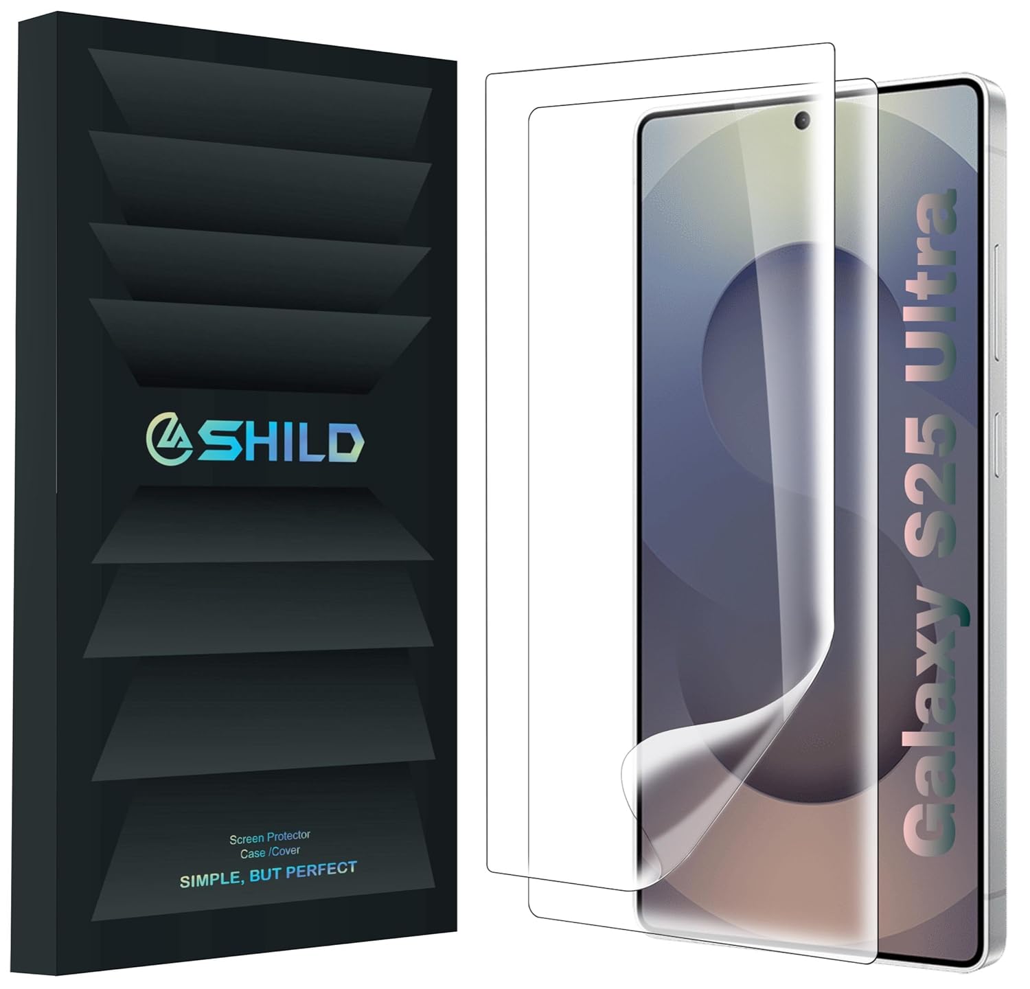 2-Pack Silicone Screen Protector for Samsung Galaxy S25 Ultra