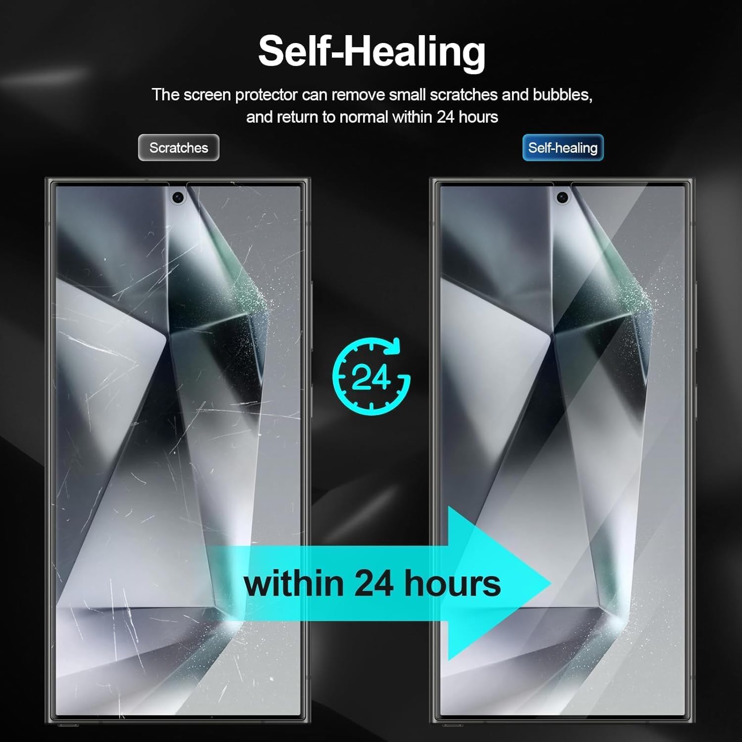 Silicone Screen Protector for Samsung Galaxy S24 Ultra