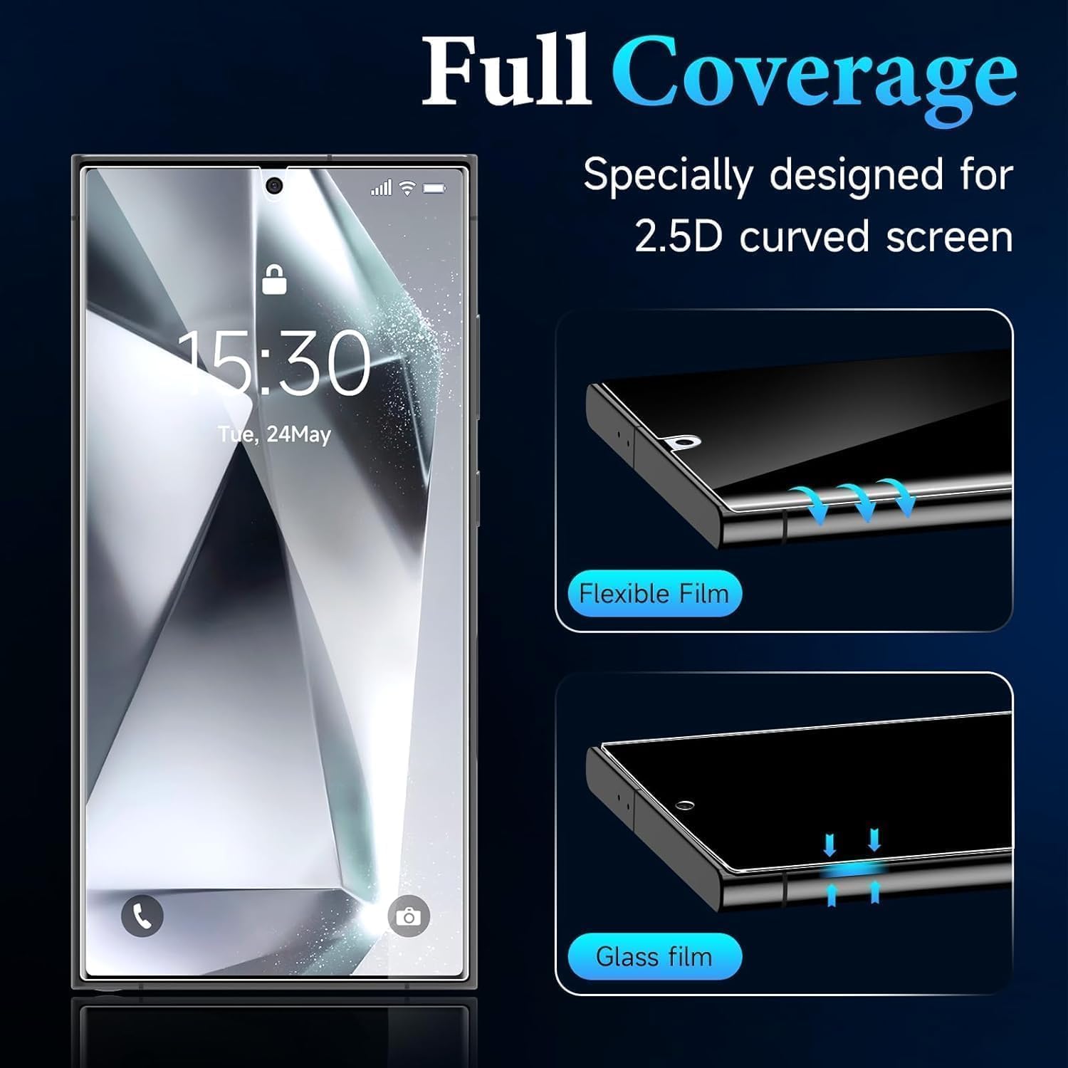 2-Pack Privacy Screen Protector for Samsung Galaxy S25 Ultra