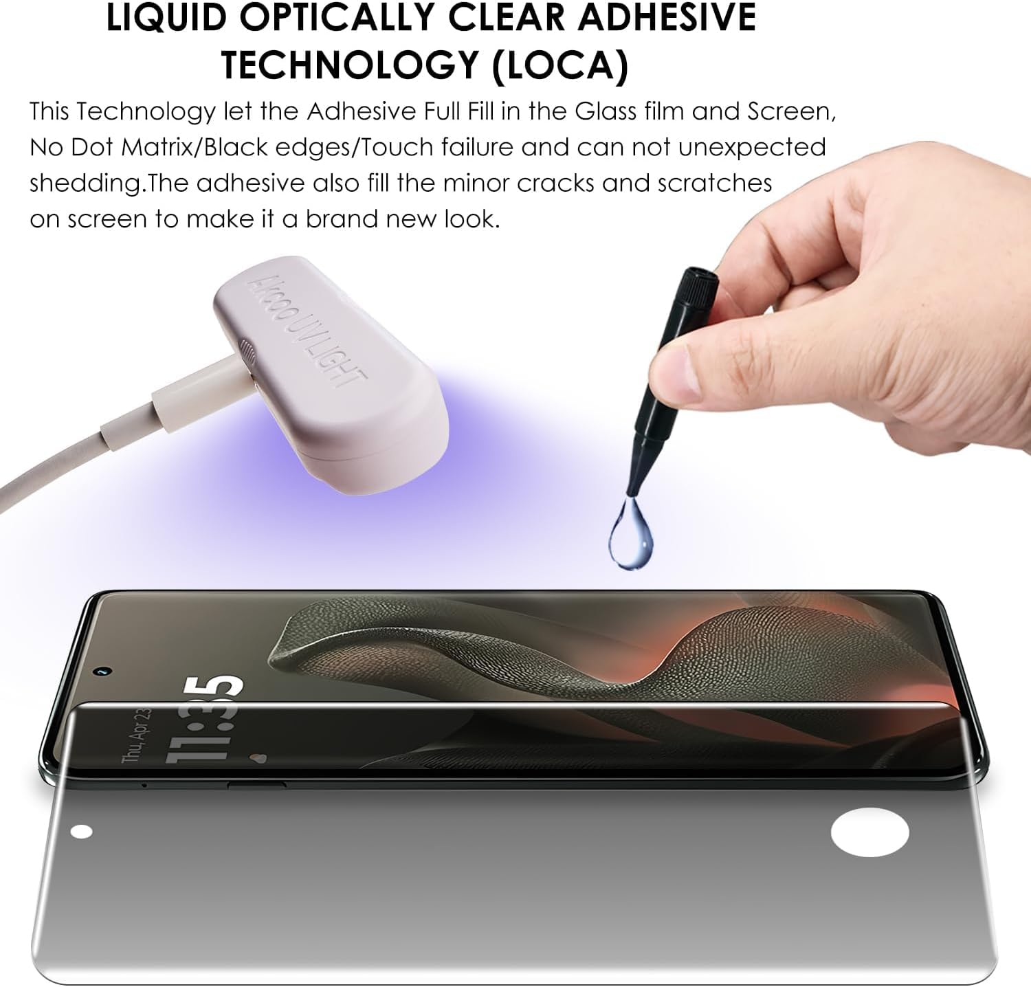 Privacy UV Tempered Glass for Motorola Edge 60 Pro