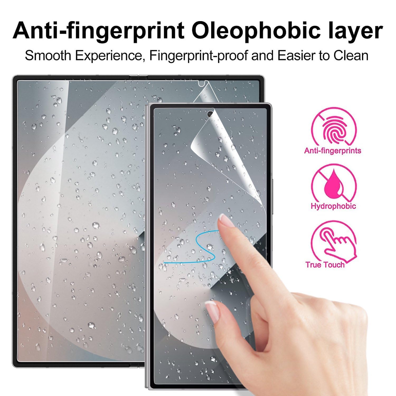 Set of 4 Silicone Screen Protector for Samsung Galaxy Z Fold 6