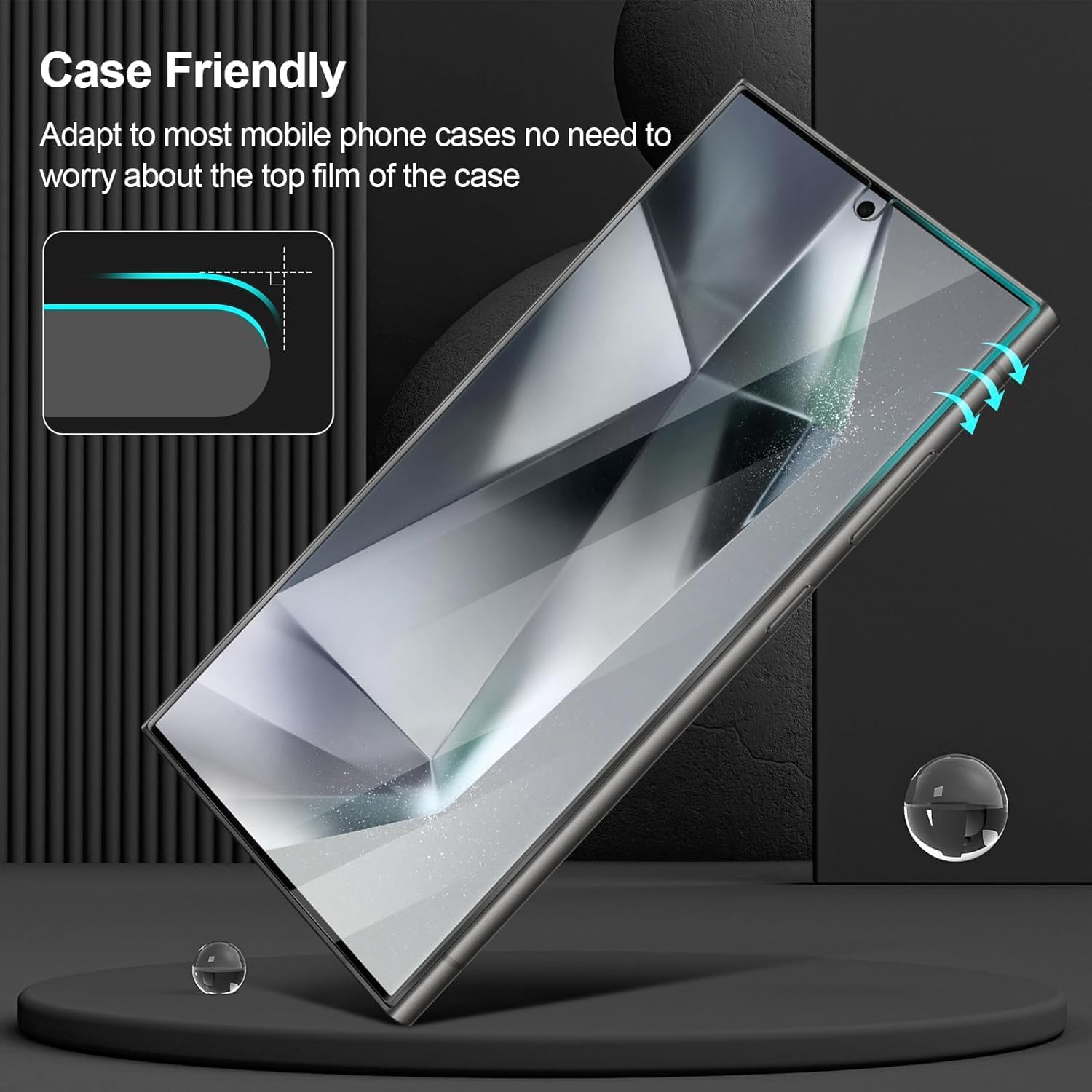 Silicone Screen Protector for Samsung Galaxy S24 Ultra