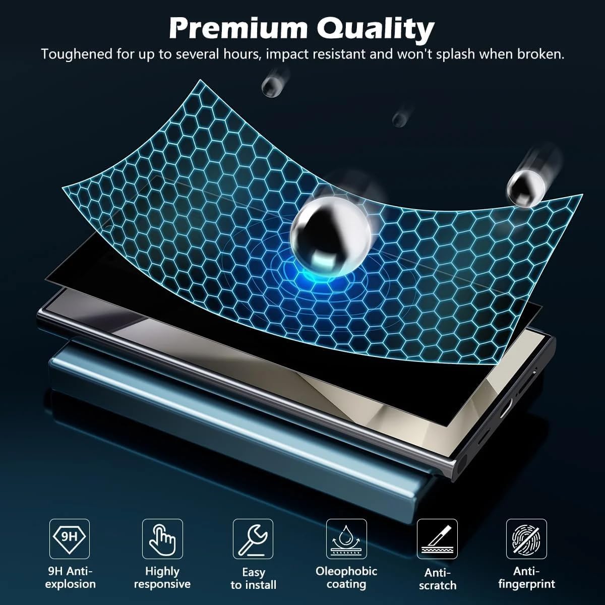 Privacy Tempered Glass for Samsung Galaxy S24 Ultra