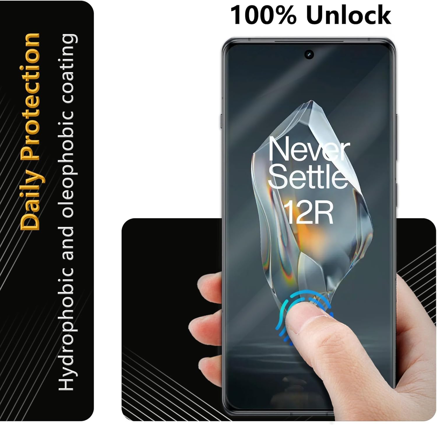 2-Pack Silicone Screen Protector for OnePlus 12R