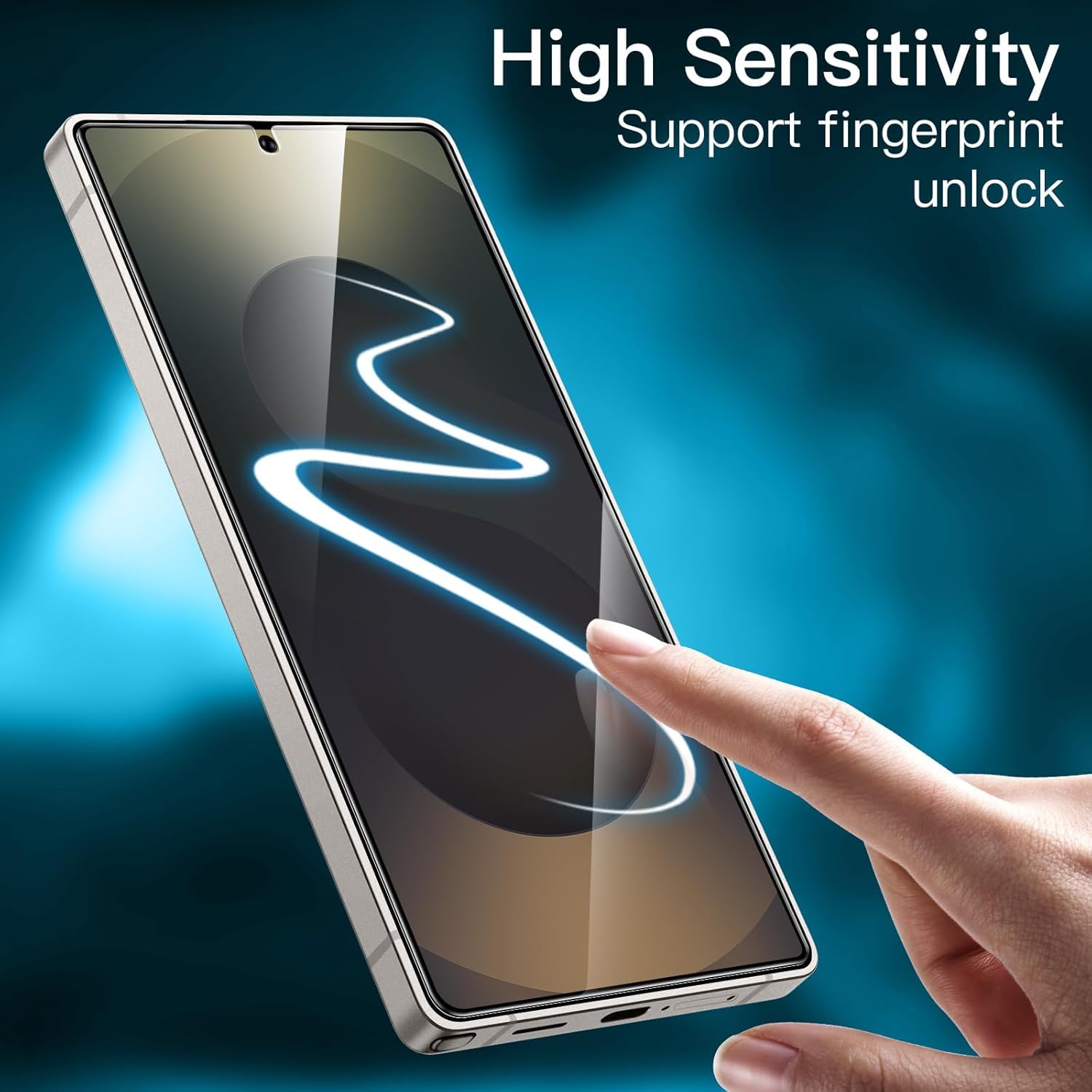 2-Pack Silicone Screen Protector for Samsung Galaxy S25 Ultra