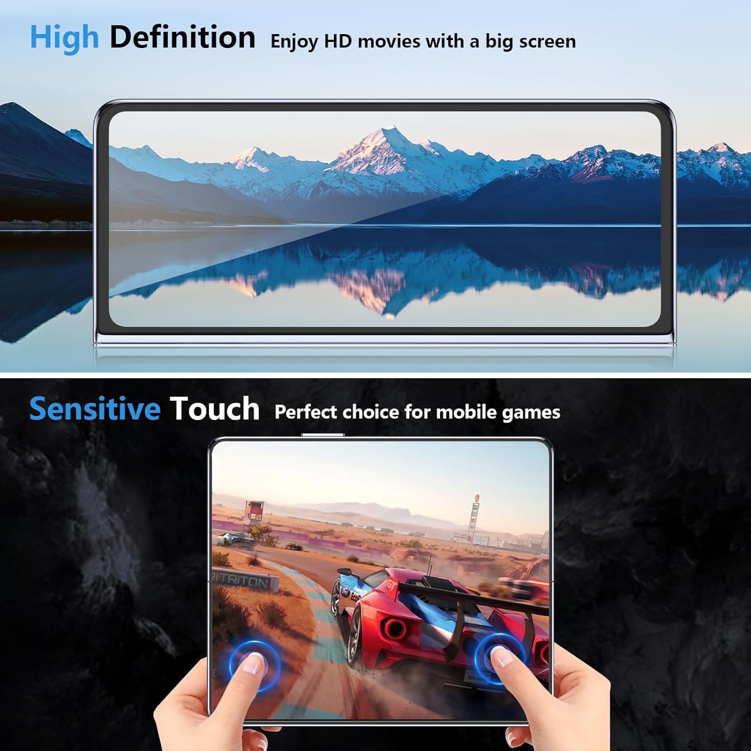 Set of 4 Silicone Screen Protector for Samsung Galaxy Z Fold 5