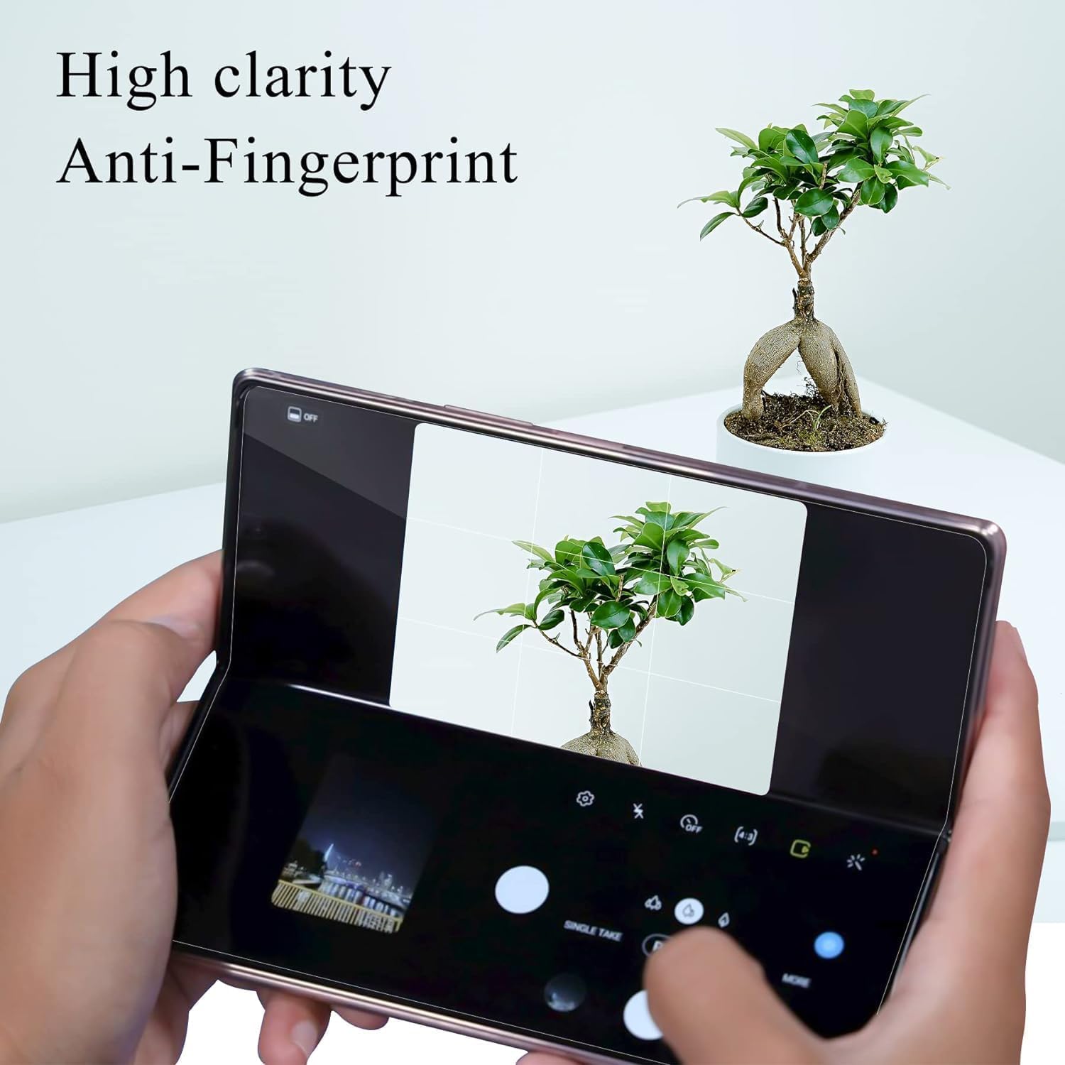 Set of 4 Silicone Screen Protector for Samsung Galaxy Z Fold 3