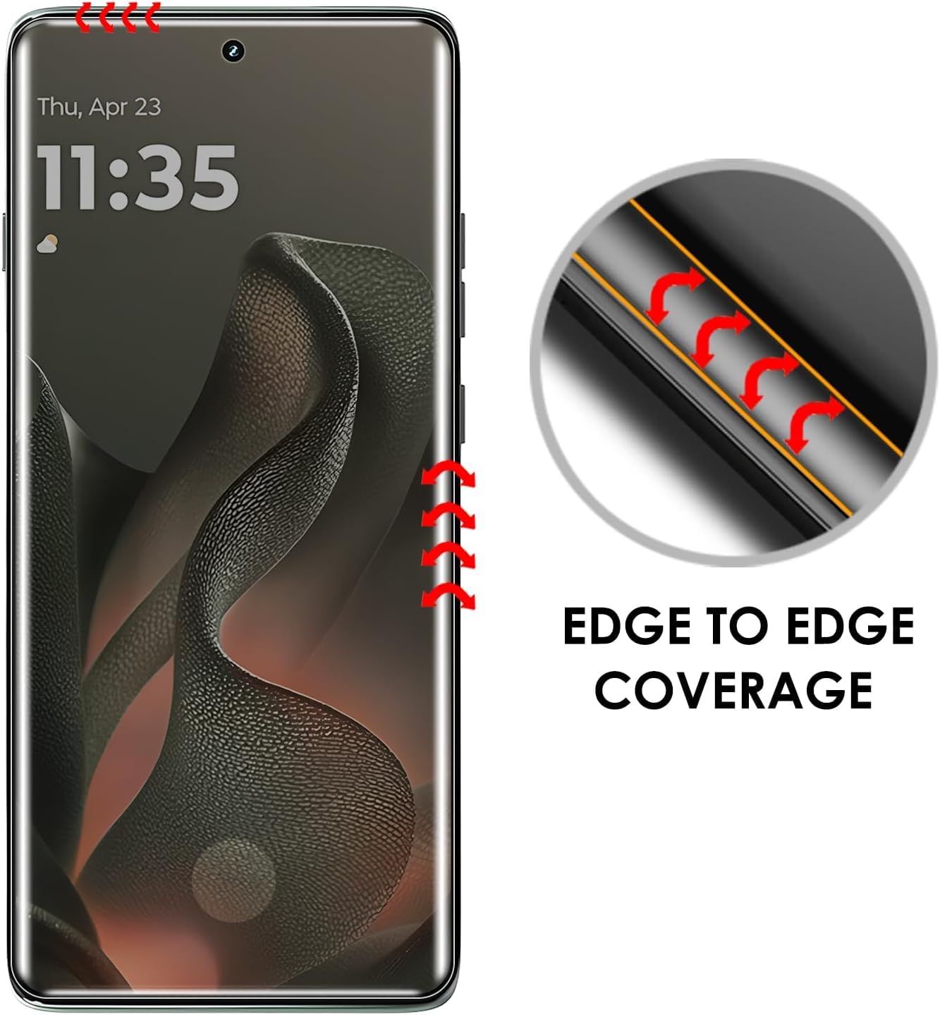 Privacy UV Tempered Glass for Motorola Edge 60 Pro