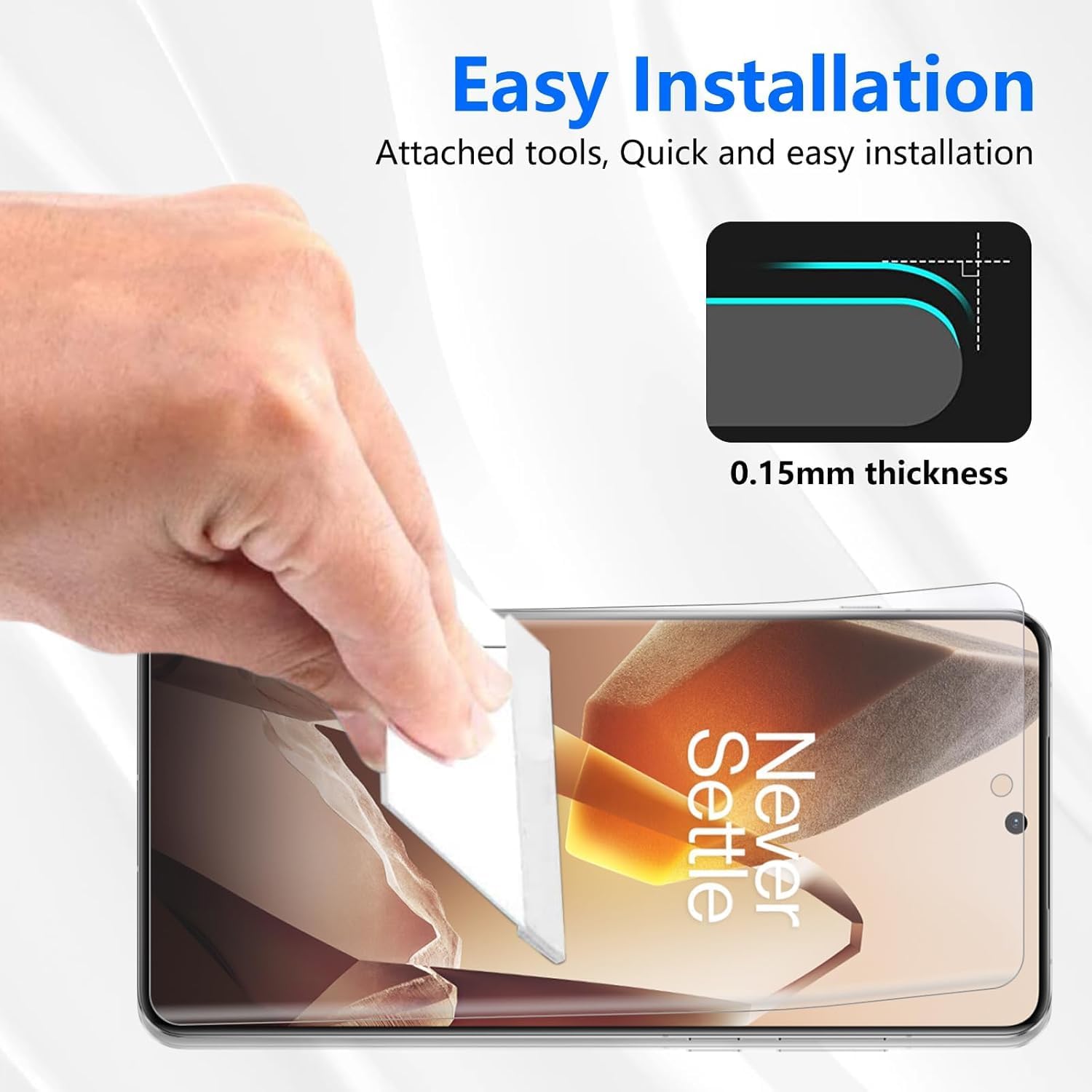 2-Pack Silicone Screen Protector for OnePlus 13