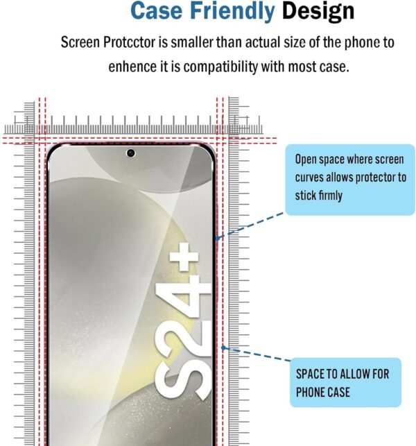 Tempered Glass Screen Guard for Samsung S24 Plus (Pack of 2) | Ultimate Protection & Clarity - Image 3