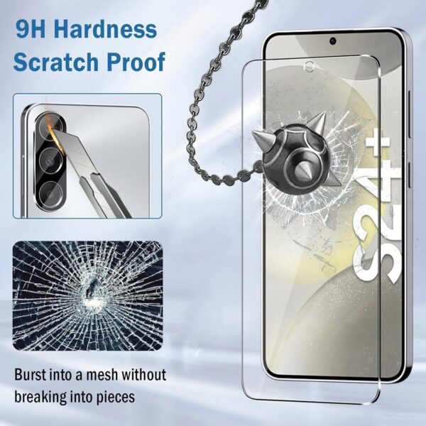 Tempered Glass Screen Guard for Samsung S24 Plus (Pack of 2) | Ultimate Protection & Clarity - Image 5