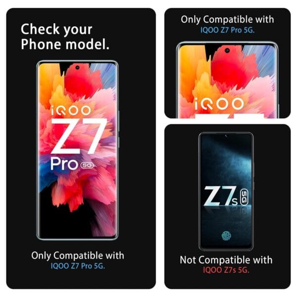 SHILD Tempered Glass Screen Guard for Vivo IQOO Z7 Pro | Maximum Protection & Clarity - Image 5