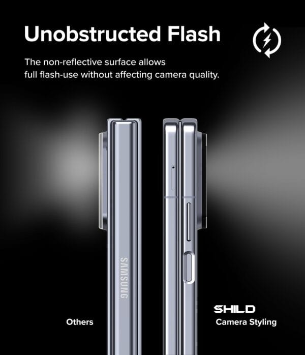 SHILD Back Camera Glass Protector for Samsung Z Fold 6 – Ultra-Thin, Scratch-Resistant. - Image 7