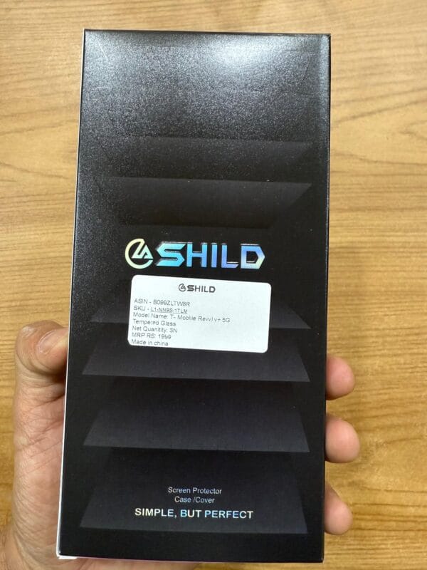 SHILD (3 Pack) Tempered Glass Screen Protector Compatible for T-Mobile REVVL V+ 5G (T-Mobile REVVL V Plus 5G), Protector De Pantalla 9 Hardness High Definition Bubble Free Anti-Scratch - Image 3