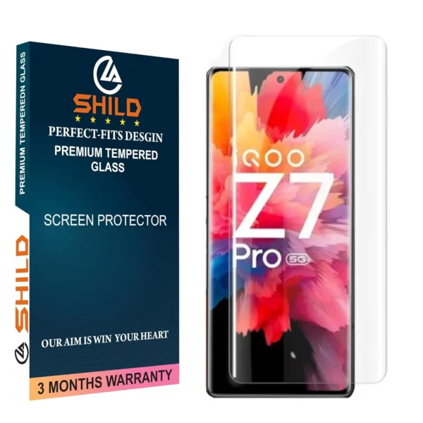 SHILD Tempered Glass Screen Guard for Vivo IQOO Z7 Pro | Maximum Protection & Clarity