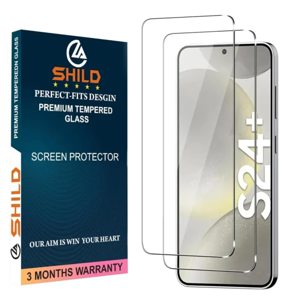 Tempered Glass Screen Guard for Samsung S24 Plus (Pack of 2) | Ultimate Protection & Clarity