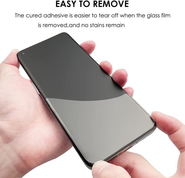 SHILD Curved Tempered Glass Screen Protector for OnePlus 11R (6.7 Inches) | Premium 3D Full Adhesive Protector with 9H Hardness, Scratch Resistance, & Crystal Clear Clarity - Image 7