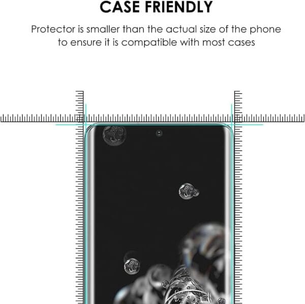 SHILD (1-Pack) Perfect Fit Tempered Glass Screen Protector for Samsung Galaxy S20 Ultra | UV Tempered Glass, 9H Hardness, HD Clarity, Fingerprint Compatible - Image 5