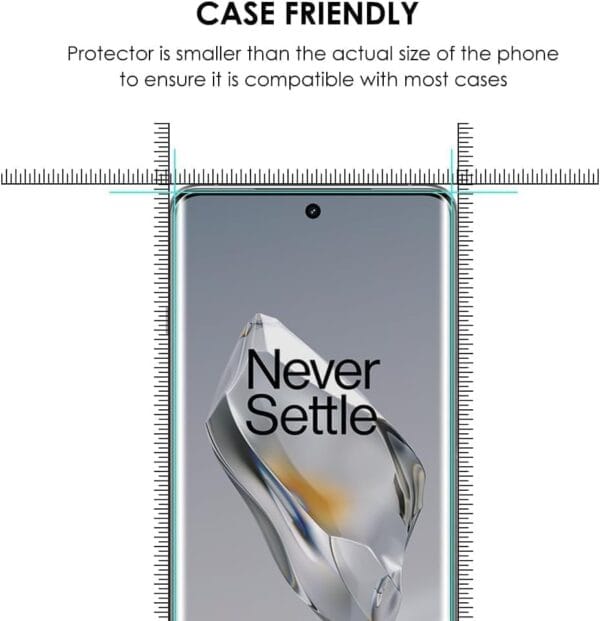 SHILD Tempered Glass Screen Protector for OnePlus 12 (6.8 Inch, 5G) | Perfect-Fit UV Tempered Glass with 9H Hardness, HD Clarity & Fingerprint Unlock Support - Image 3