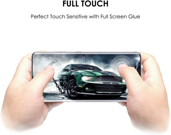 SHILD (1-Pack) Perfect Fit Tempered Glass Screen Protector for Samsung Galaxy S21 Ultra | UV Tempered Glass, 9H Hardness, HD Clarity, Fingerprint Compatible - Image 6