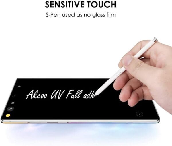 SHILD (1-Pack) Perfect Fit Tempered Glass Screen Protector for Samsung Galaxy Note 20 Ultra | UV Tempered Glass, 9H Hardness, HD Clarity, Fingerprint Compatible - Image 5