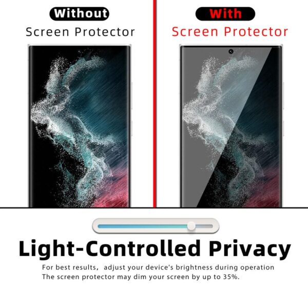 SHILD Silicone (2-Pack) Privacy Screen Protector for OnePlus 12R | Anti-Spy Edge-to-Edge Screen Guard | HD Clarity, Fingerprint Compatible, Easy Bubble-Free Application - Image 2