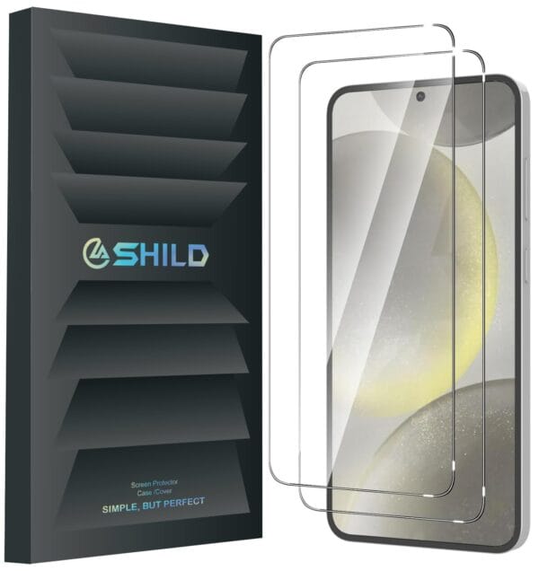 SHILD 2 Pack Tempered Glass Screen Protector for Samsung Galaxy S25 Plus | Military-Grade Protection, Anti-Scratch, Easy Installation & Ultra Tough
