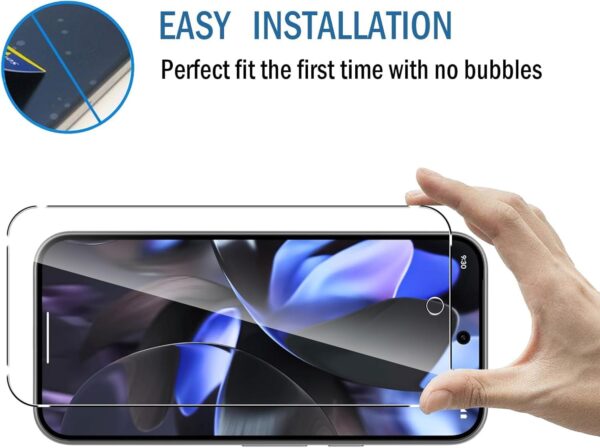 SHILD Advanced HD+ Tempered Glass Screen Protector for Google Pixel 9/9 Pro | Full Screen Coverage, Anti-Scratch, Bubble-Free Installation - Image 7