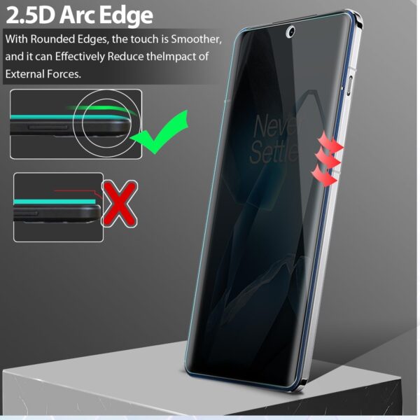 SHILD® Privacy Tempered Glass Screen Protector for OnePlus 13 5G | Anti-Spy, Full Screen Coverage, Fingerprint Unlock Support, HD Clarity, Easy Installation - Image 5