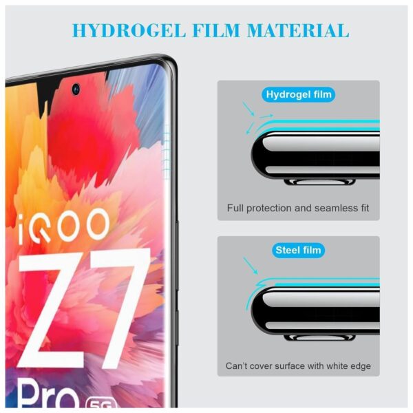 SHILD- (Pack 1 Perfect - Fits Design Tempered Glass Screen Protector For Vivo IQOO Z7 Pro (6.7 inch 5G | UV Tempered Glass Protector For IQOO Z7 Pro -9H Hardness/HD/Fingerprint Working - Image 7