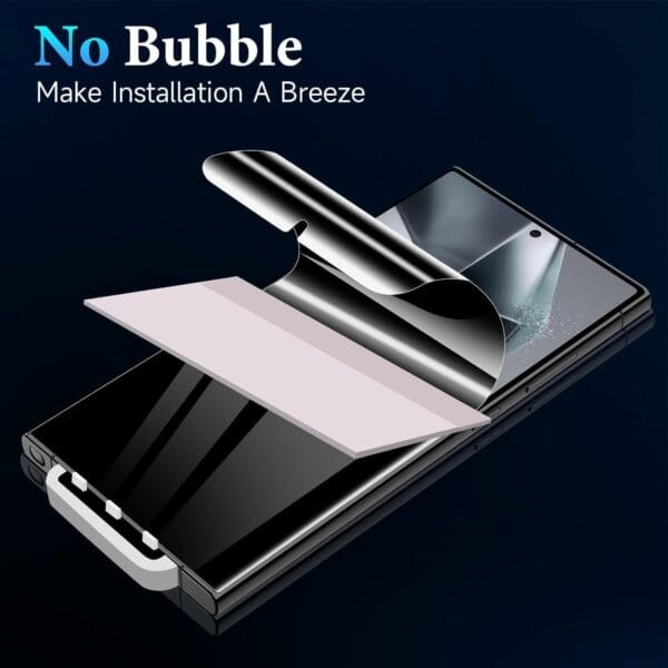 SHILD Privacy Screen Protector for Samsung Galaxy S23 Ultra (Pack of 2) | Anti-Spy, Edge-to-Edge Coverage, HD Clarity, Easy Installation, Fingerprint Compatible - Image 4