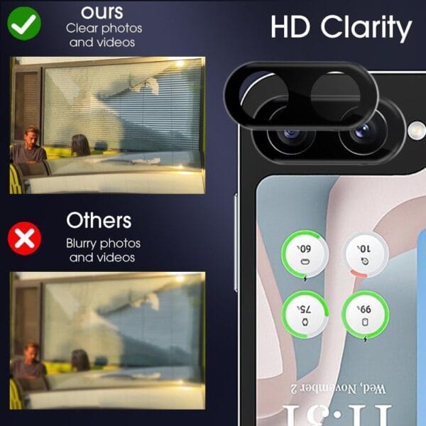 SHILD ( Pack 1 Back Camera Glass Protector for Samsung Z Flip 6 Camera Lens Protector Guard For | 3D Premium Camera Tempered Glass Z Flip 6 - Image 2