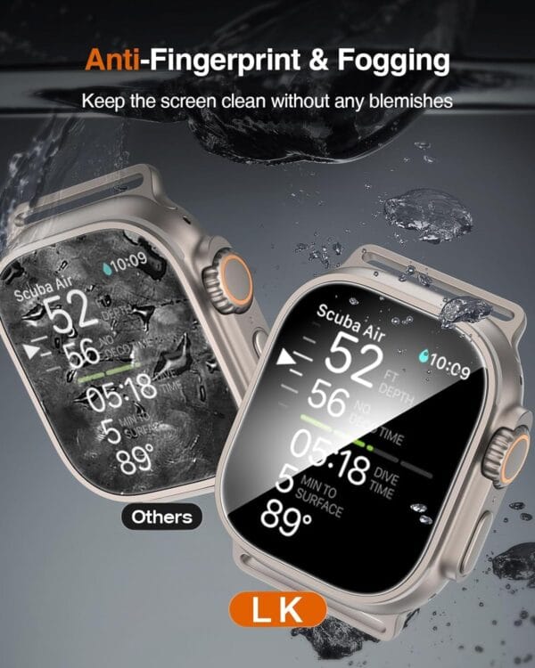 SHILD - Tempered Glass For Apple Watch Ultra/Apple Watch Ultra 2 (Transparent) Edge To Edge Full Screen Coverage With Easy Installation Kit for Smartwatch - Image 3